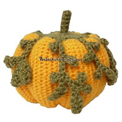 Jumbo Dwarf Crochet Pumpkin